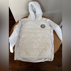 Baseball 101 white puffer jacket- size adult small